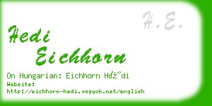 hedi eichhorn business card